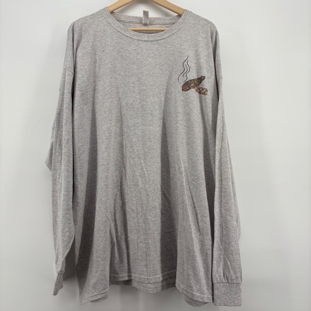 Jerzees Mens Long Sleeve T-Shirt 3XL Gray Third Saturday In October 2022 Rivals - Picture 2 of 10
